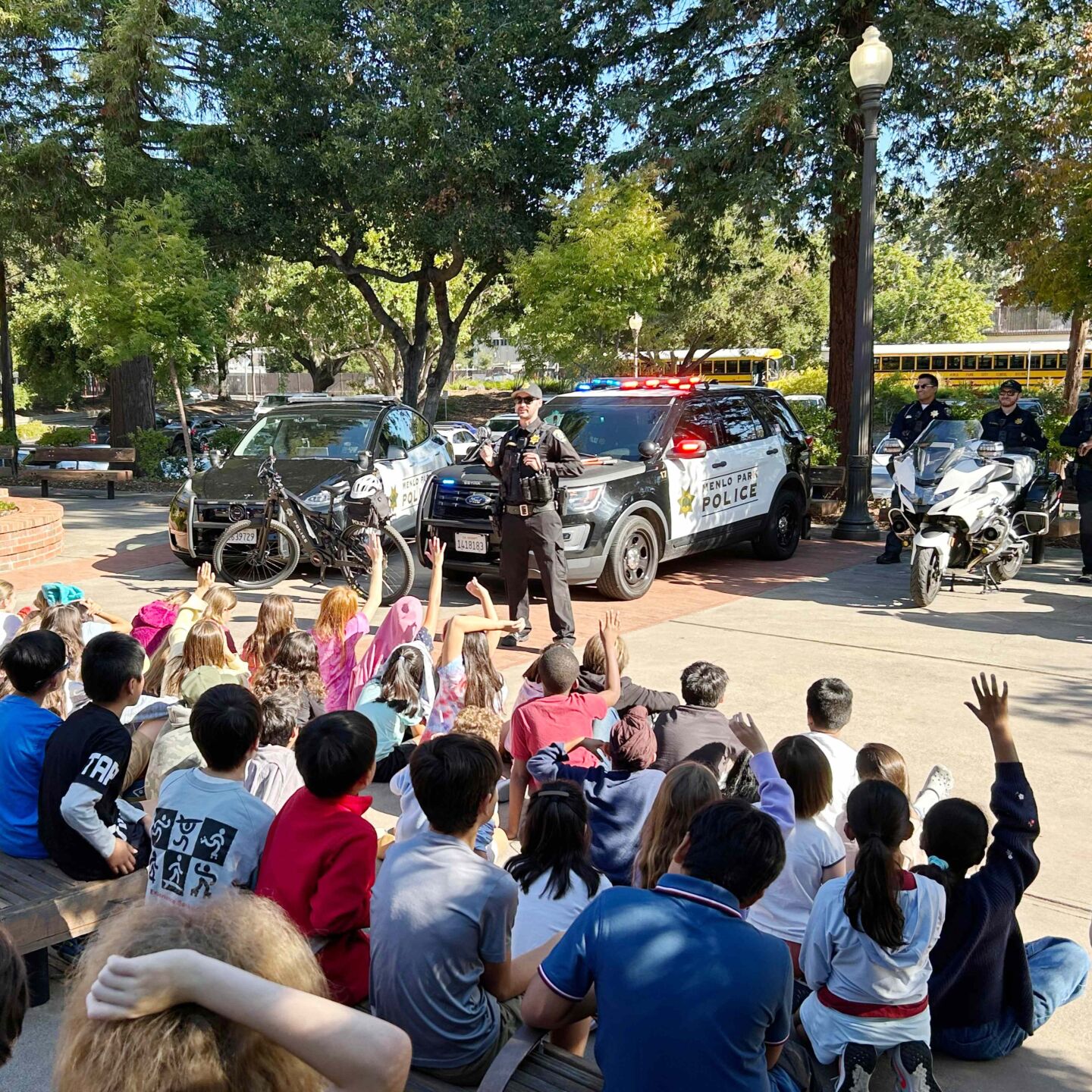 Field trip to Menlo PD